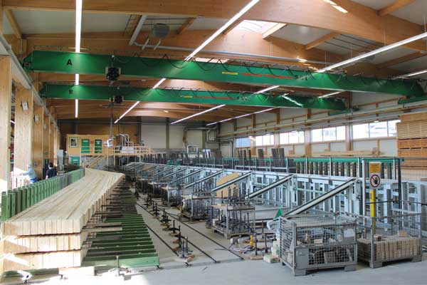 Innenansicht der Produktionshalle Schaffitzel