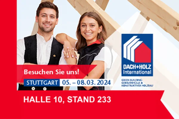 Einladung zur Dach+Holz International in Stuttgart