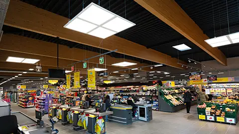 Innenansicht Supermarkt Netto Markt Bad Kreuznach