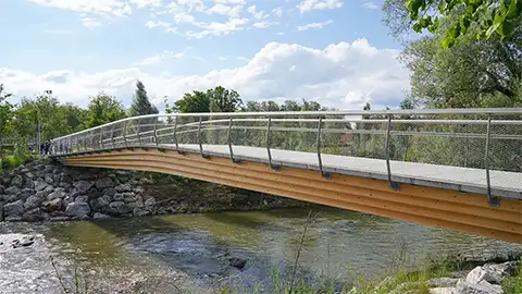 Weitere Seitenansicht der "Elsbeth-Fueg-Brücke", Wangen im Allgäu