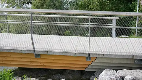 Holz-Beton-Verbund der Elsbeth-Fueg-Brücke, Wangen im Allgäu