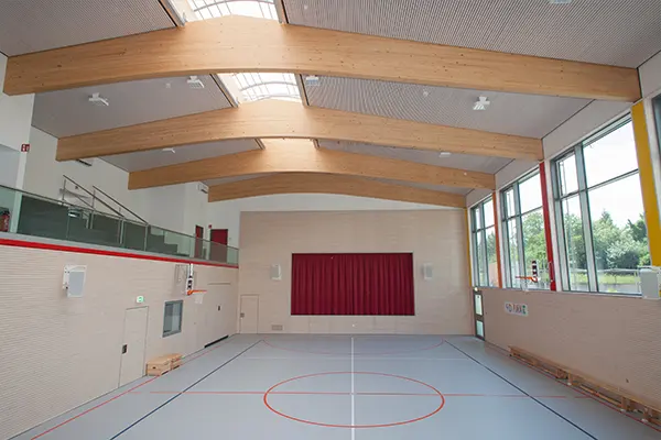 Innenansicht Sporthalle der Aloys-Henhöfer-Schule in Pfinztal