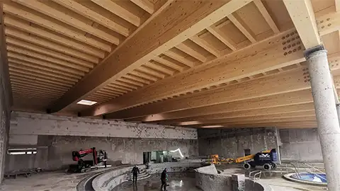 Innenansicht während der Baustellenarbeiten