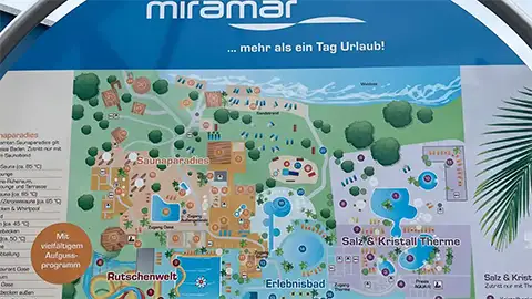 Übersichtsplan des Miramar vor dem Großbrand