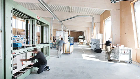 Innenansicht: Produktions- und Bürogebäude Neue Räume, Schwäbisch Hall